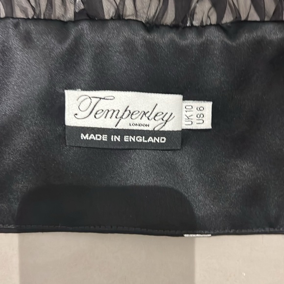 Alice Temperly black and silver lame 💯 silk shirt size 6 - Picture 5 of 5